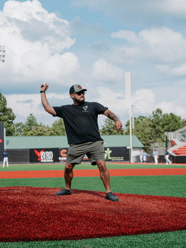 koh throwing a ball