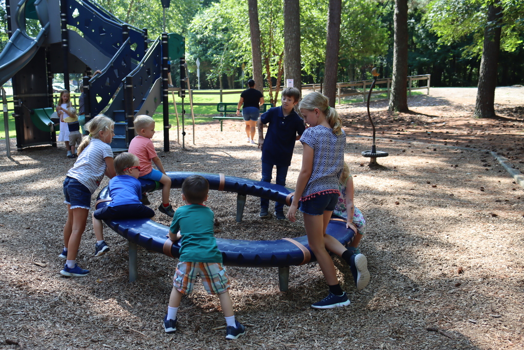 Children playing on playground