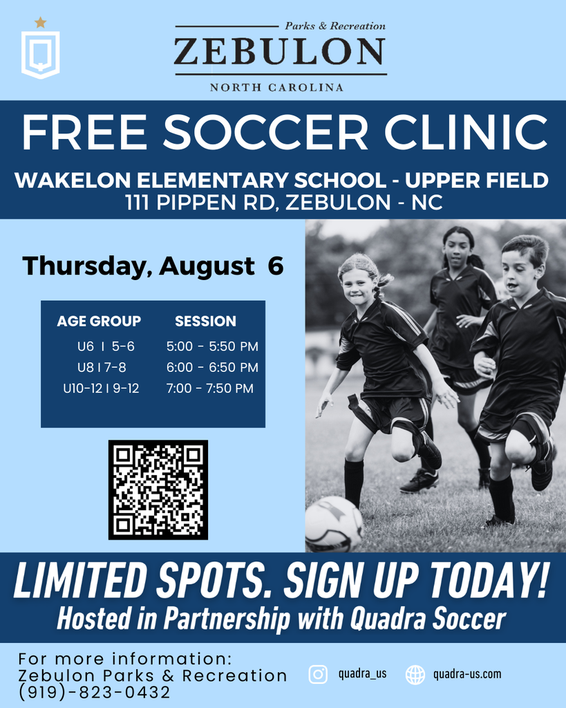 Free soccer clinic flyer