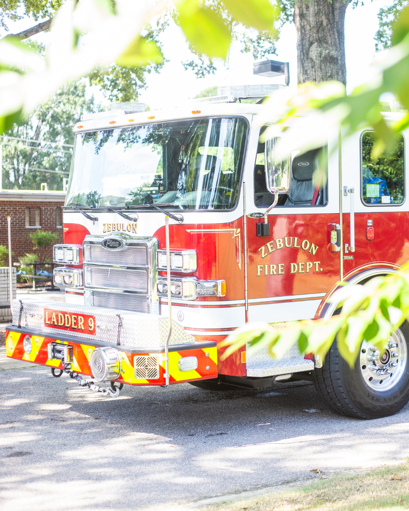 red fire truck
