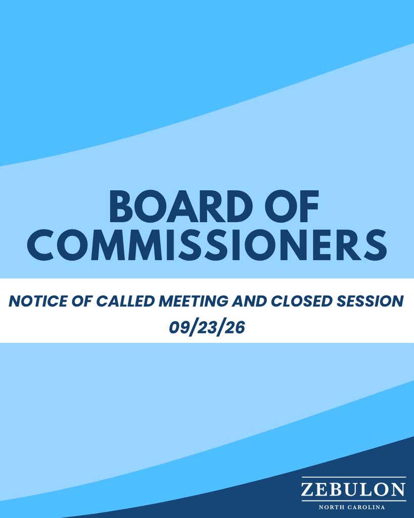 notice of called meeting and closed session