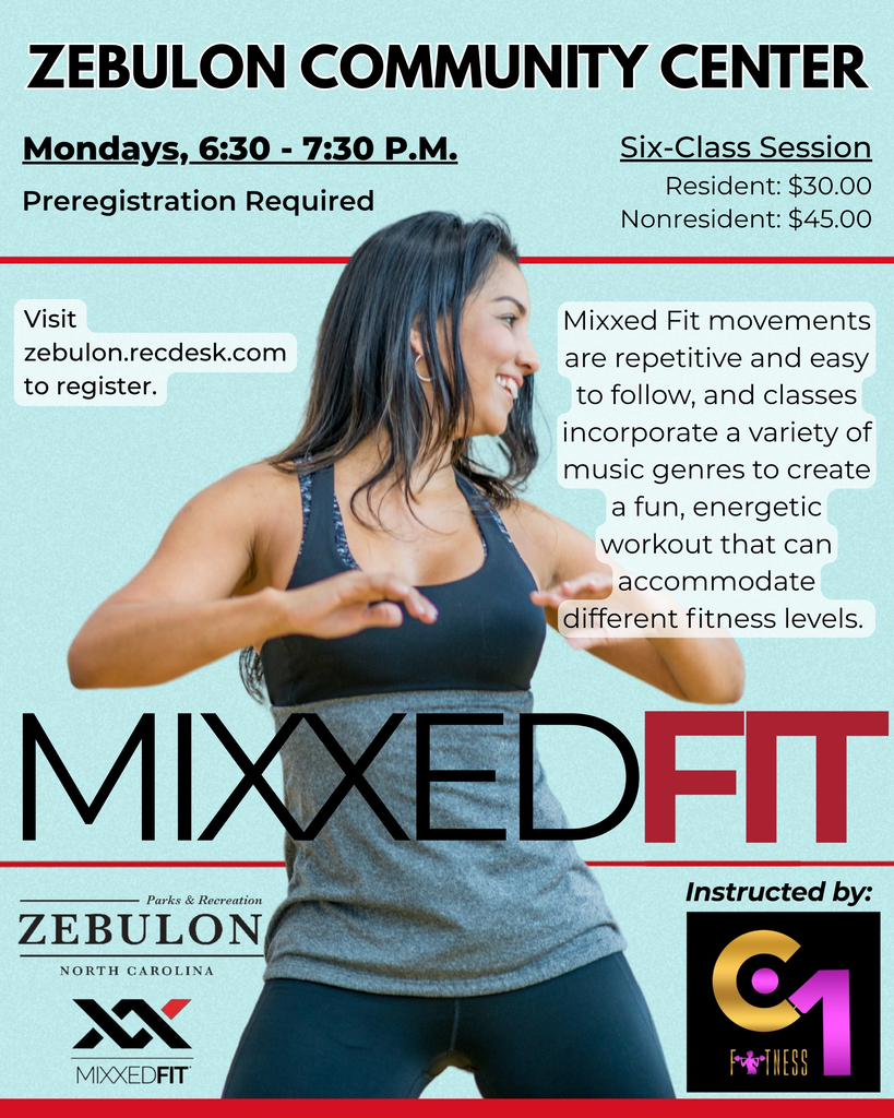 Mixxedfit flyer for communiuty center