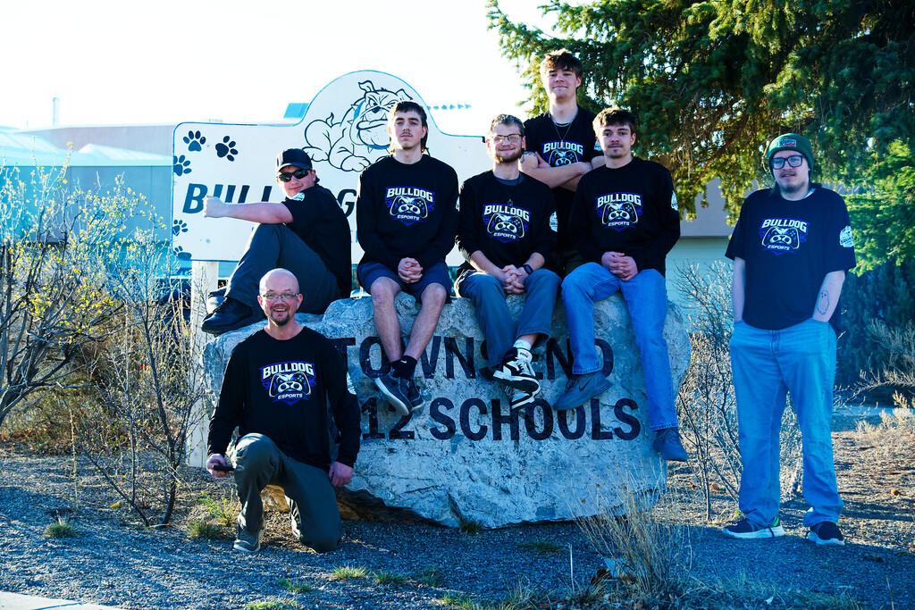 eSports Team In front of School