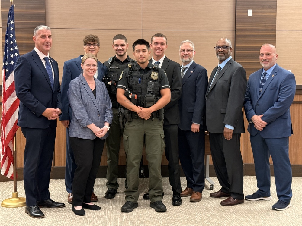 Bordentown Township Welcomes Four New  Police Officers