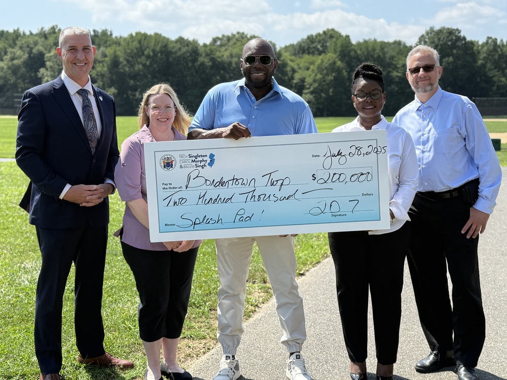 Senator Troy Singleton Presents $200K Check for Splash Pad at Joseph Lawrence Park