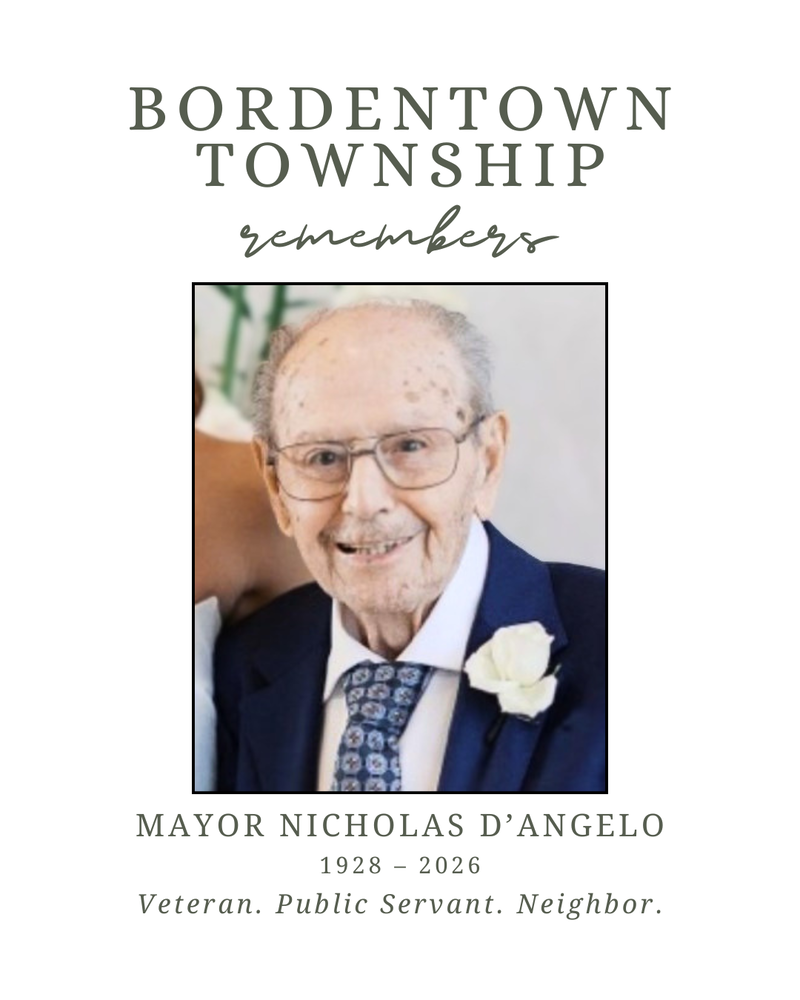 Bordentown Township Remembers Mayor Nicholas D'Angelo