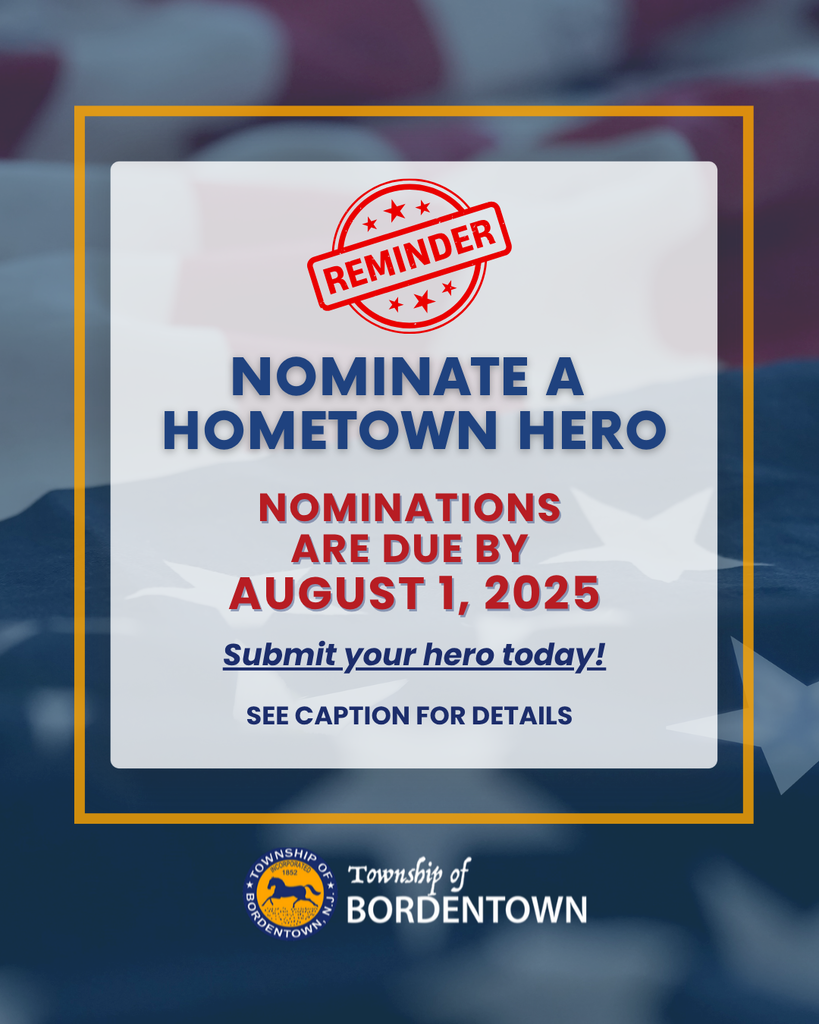 Reminder: Hometown Hero Nominations are Due August 1st