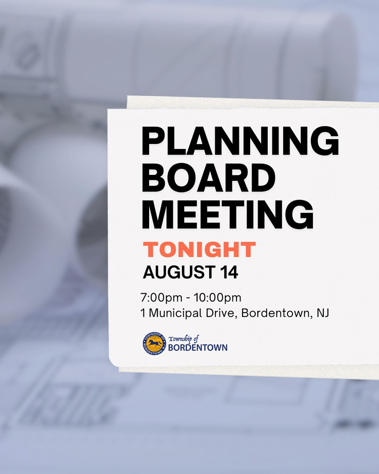 Planning Board Meeting TONIGHT 8/14