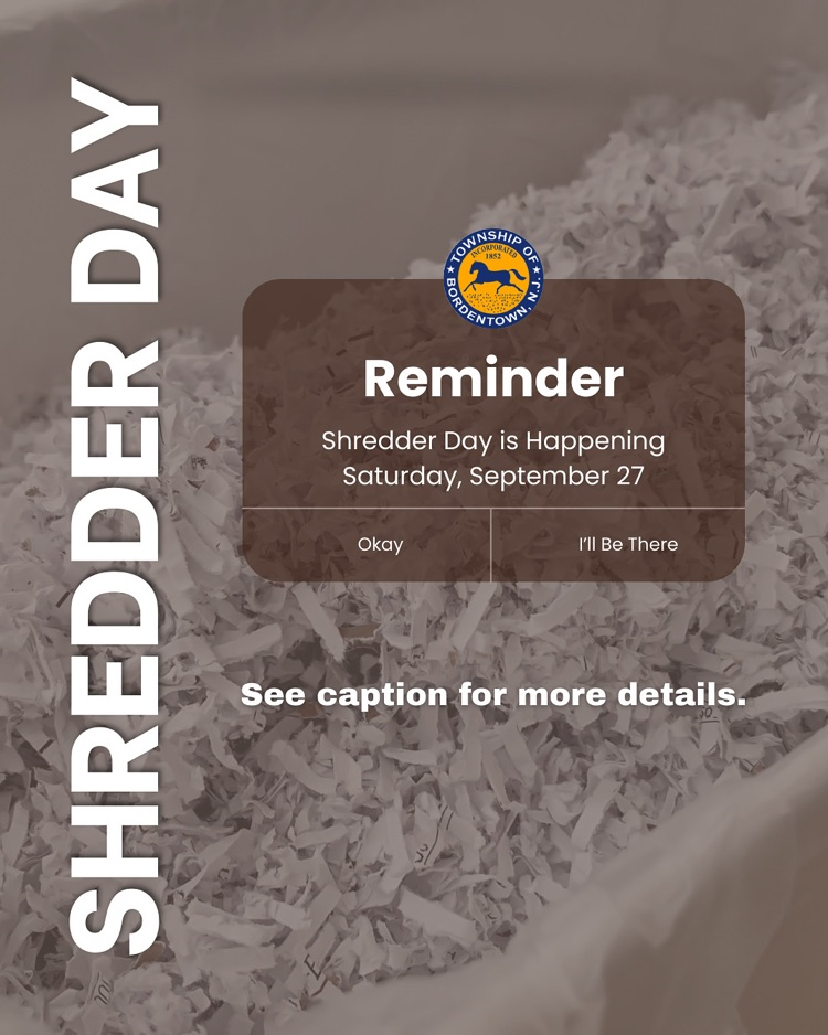 Shredder Day Reminder