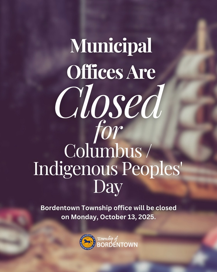 Municipal Offices are Closed for Columbus/Indigenous Peoples’ Day