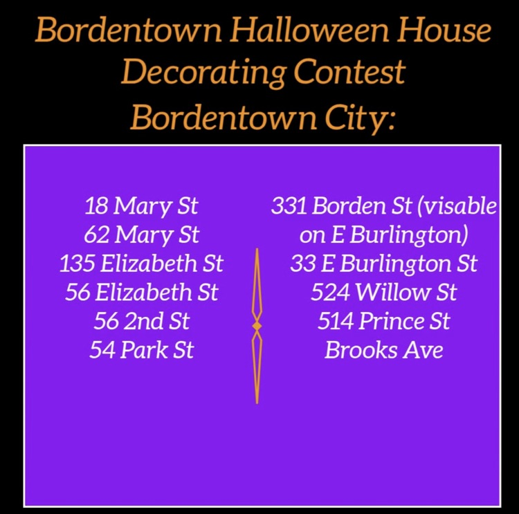 Bordentown Halloween House Contest