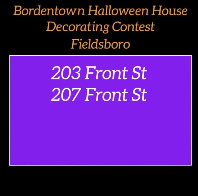 Bordentown Halloween House Contest