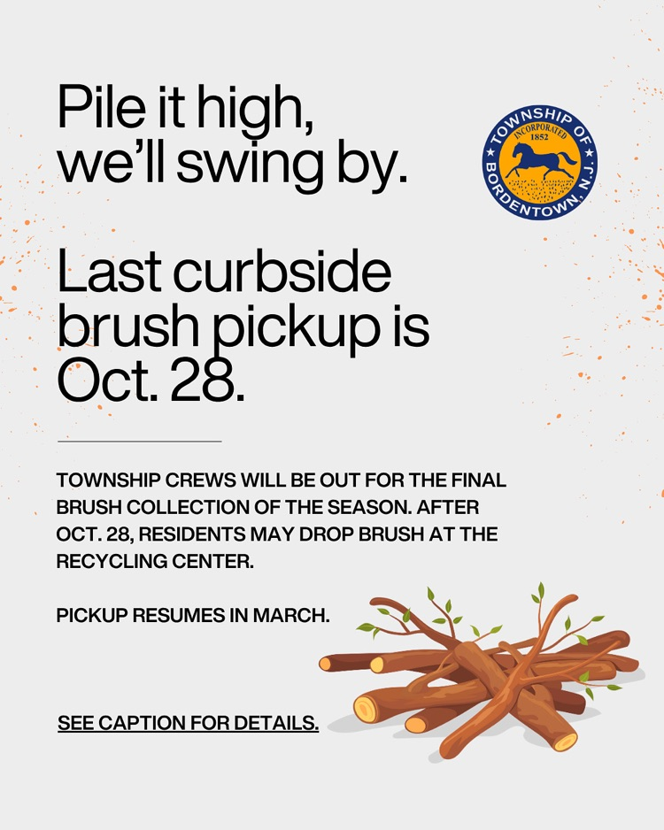 Last Curbside Brush Pickip - 10/28