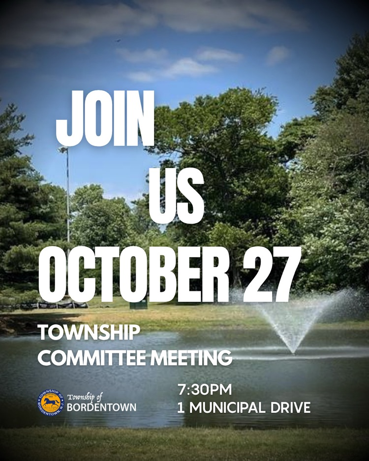 Township Committee Meeting on 10/27
