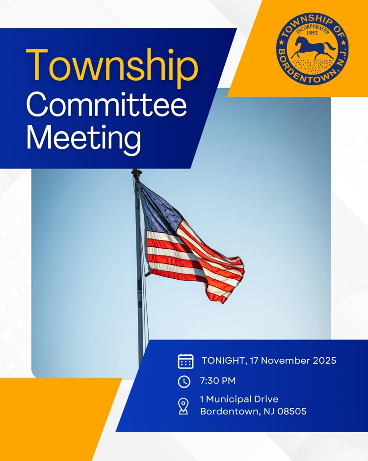Township Committee Meeting Tonight!