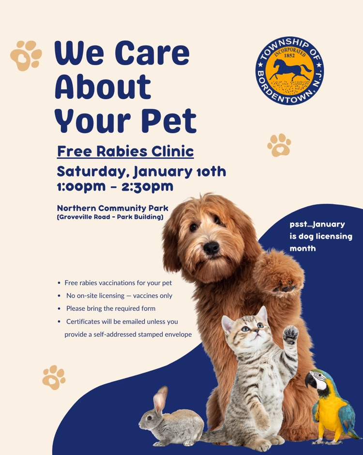 Free Rabies Clinic on January 10th