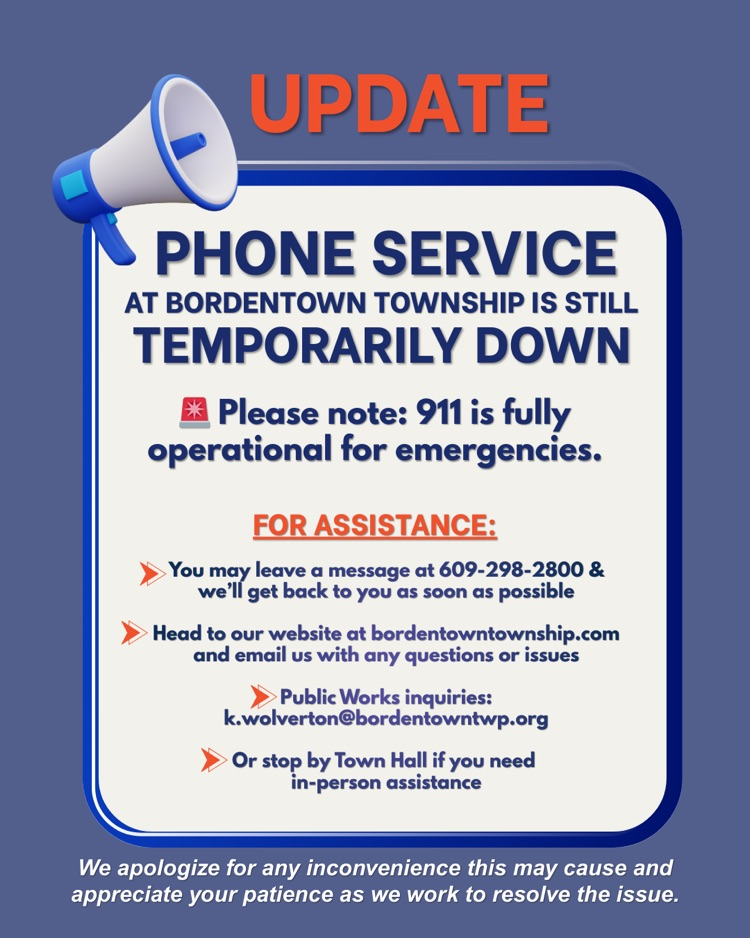 Update: Phone Service is still temporarily down
