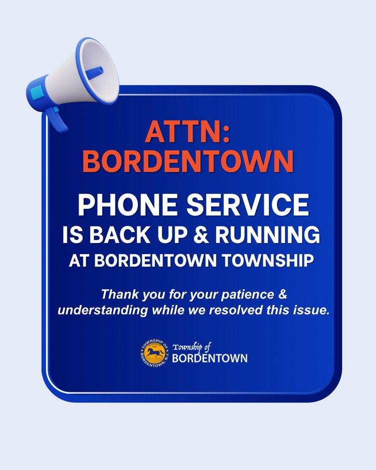Phone Service has been restored to Town Hall & Public Works