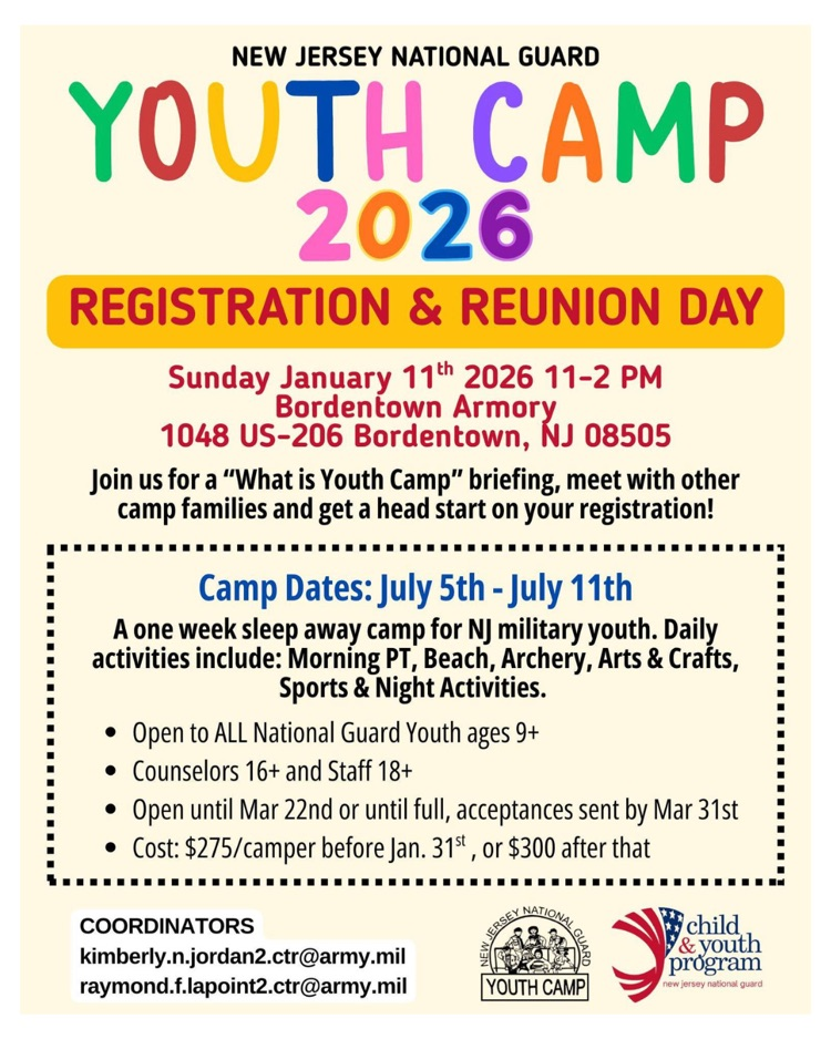 Upcomjng NJ National Guard Events