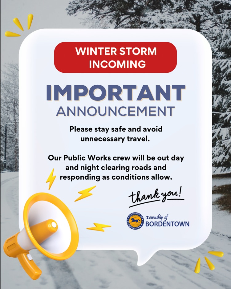 Winter Storm Incoming - Please Stay Off Roads