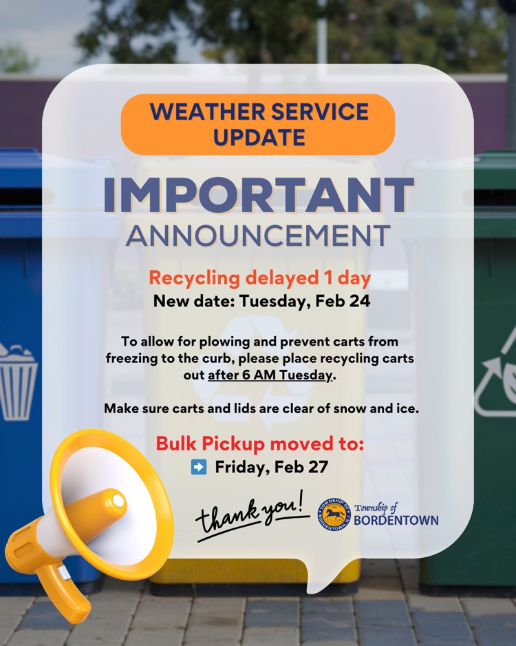 Bulk Pickup & Recycling Updates Due to Winter Storm
