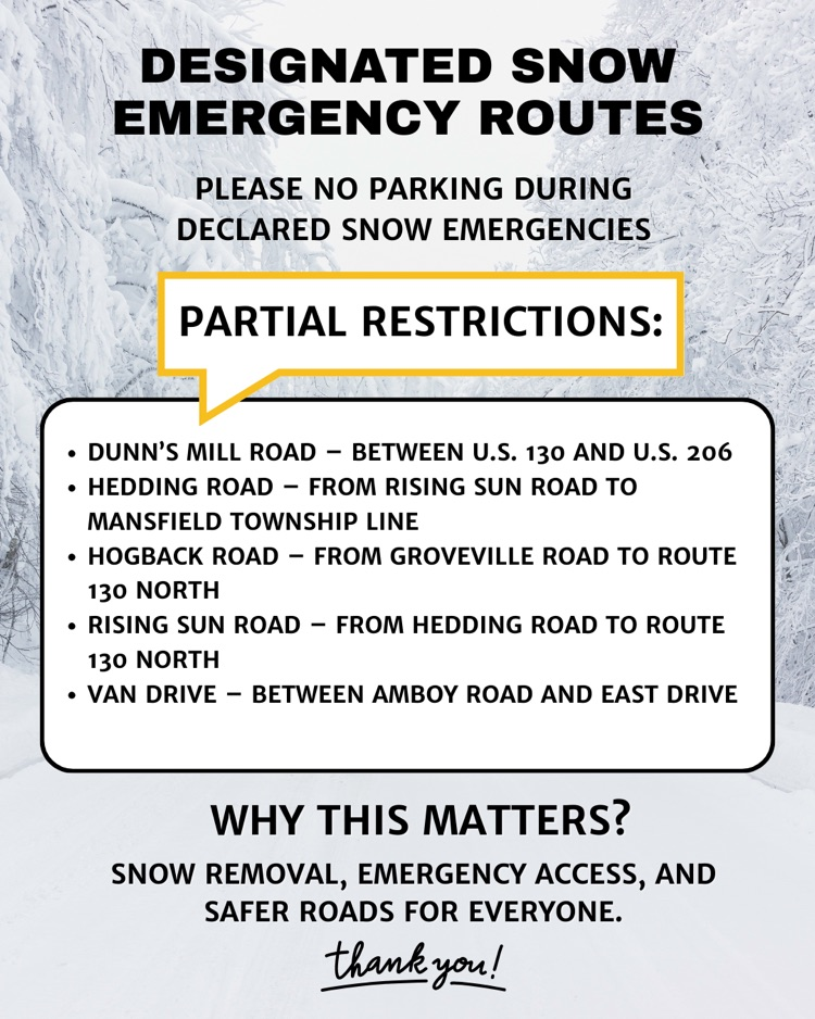 Designated Snow Emergency Routes