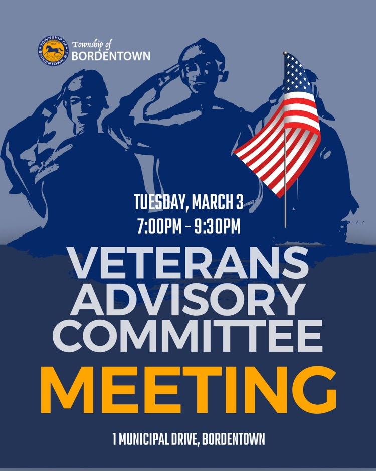 Veterans Advisory Committee Meeting TONIGHT, 3/3