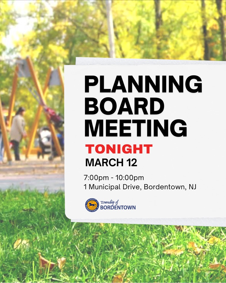 Planning Board Meeting Tonight, March 12 from 7-10pm