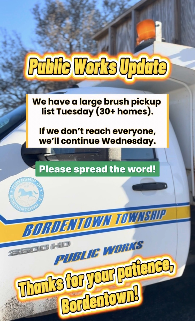 Public Works Update: Brush Pickup is on Tuesday & Wednesday due to high volume of calls