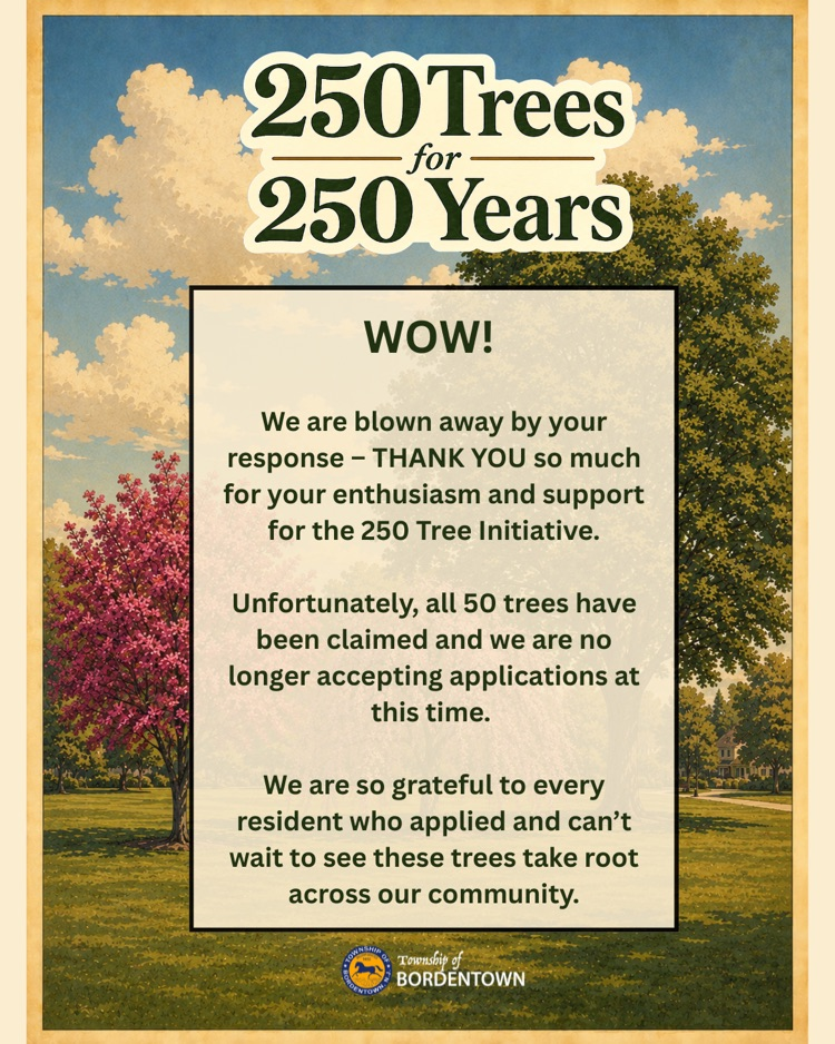 250 Trees for 250 Years