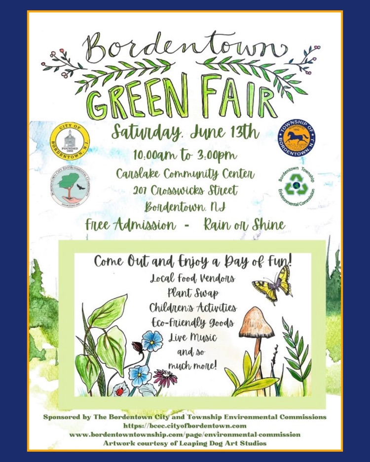 Bordentown Green Fair is this Saturday 6/13