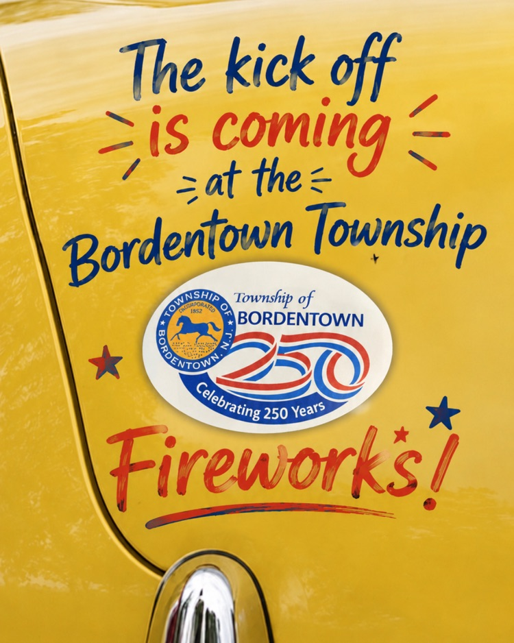 Car Magnet giveaway at the Bordentown Township Fireworks event on 7/3