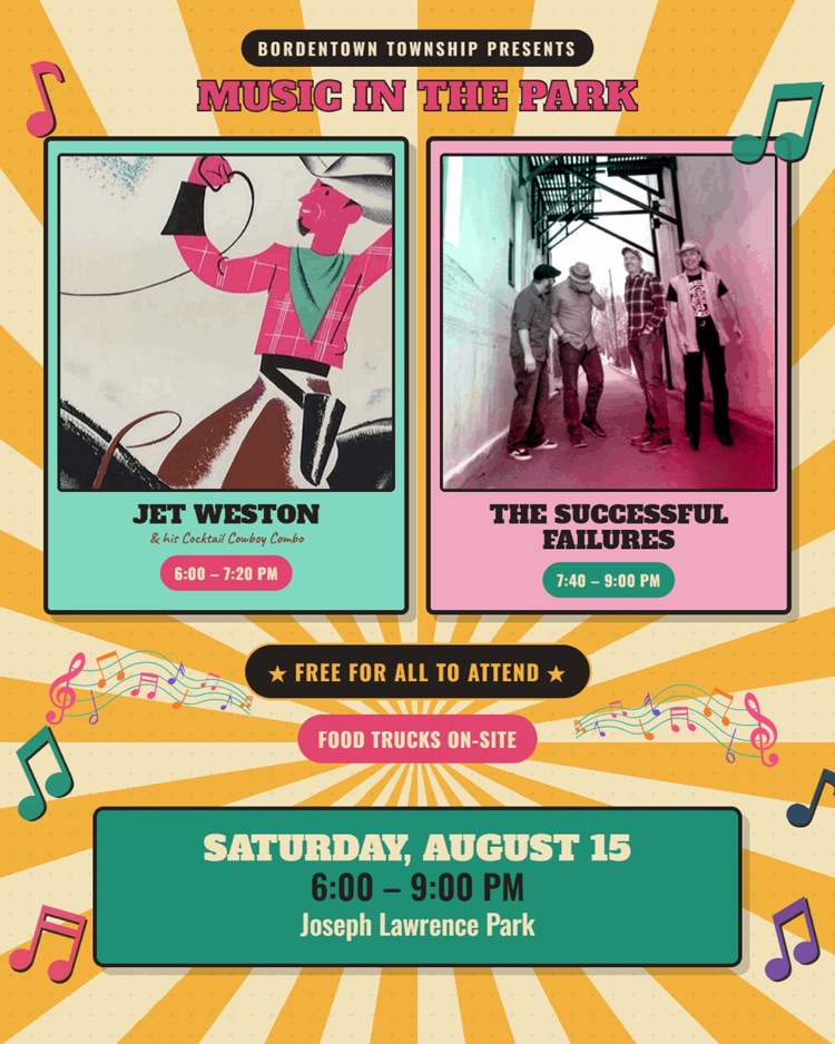 Music in the Park - 8/15 at Joseph Lawrence Park