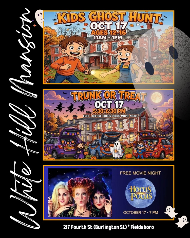 White Hill Mansion Kids Halloween Events