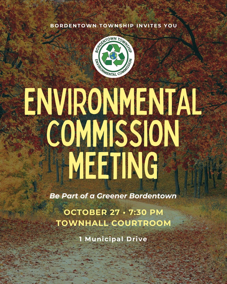 Environmental Commission Meeting is on 10/27