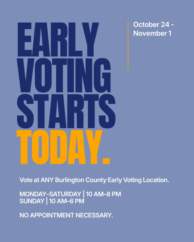Early Voting Starts Today, 10/24