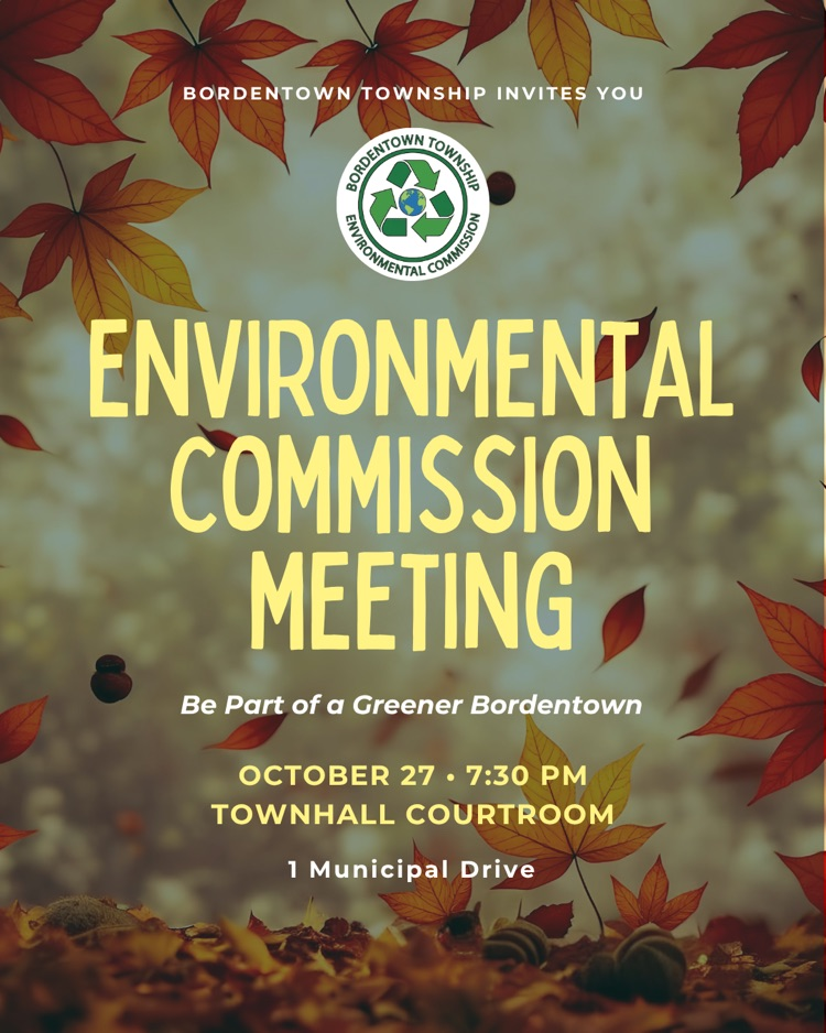 Environmental Commission Meeting is 10/27