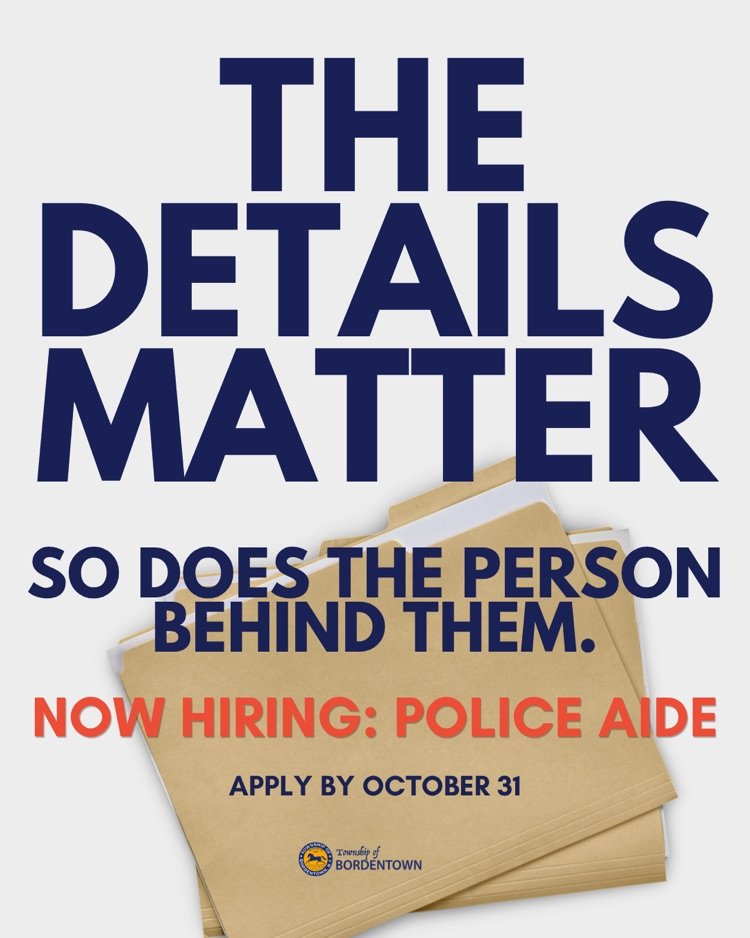 Now Hiring: Police Aide