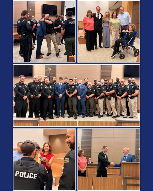 New Police Swearing-In Ceremony