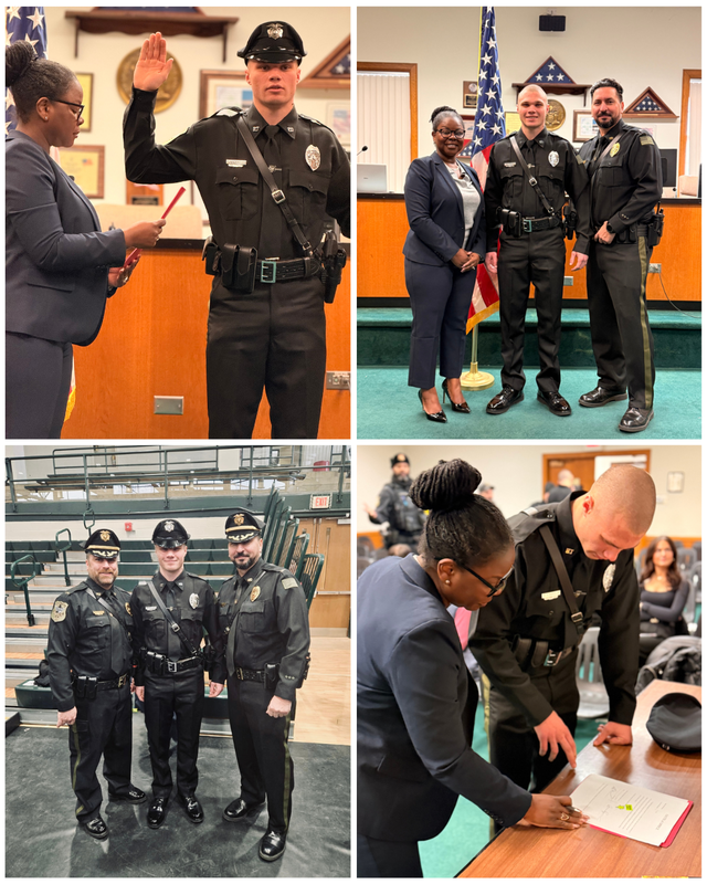 Welcoming Officer Owen Pogorzelski to the Bordentown Township Police Department