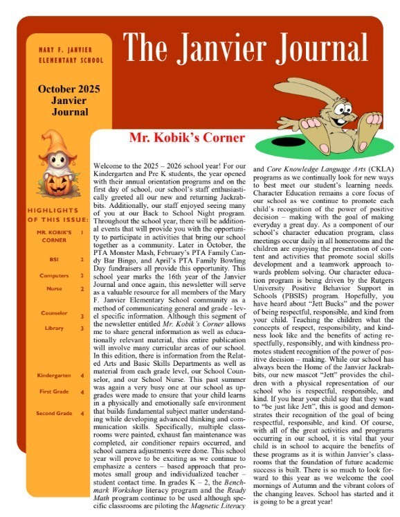 October Janvier Journal