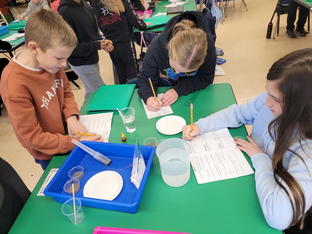 Mrs. Bowman’s fifth-grade science students have been actively engaged in learning about mixtures and solutions through a blend of hands-on experiments and informational text activities. Working collaboratively, students observed, mixed, and separated various materials to see how mixtures and solutions behave in real life. They then reinforced their discoveries by reading and discussing grade-level texts that explained key concepts and vocabulary. Together, these experiences helped students deepen their understanding while building curiosity and confidence as young scientists.

