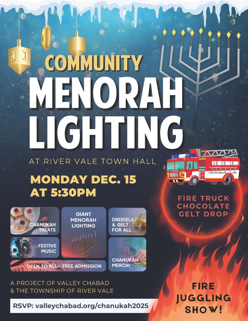 River Vale Menorah Lighting