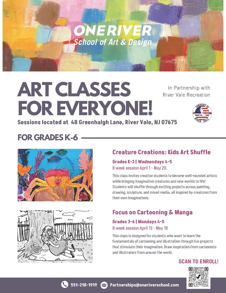 Spring 2026 River Vale Art Classes