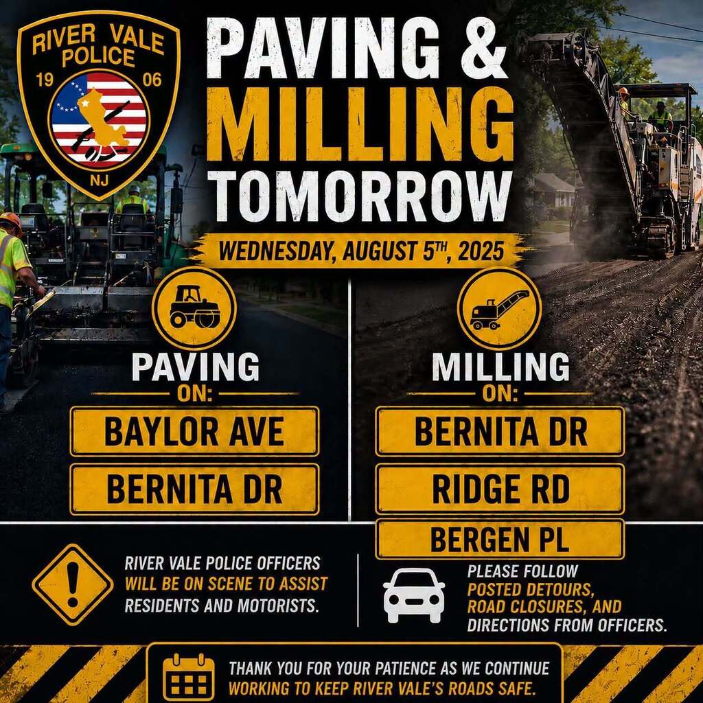 road work August 5 2026