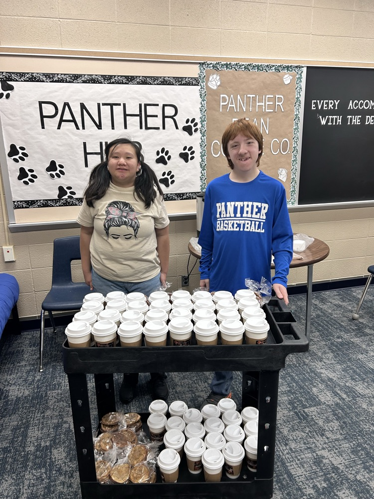 hot cocoa and cookies for staff