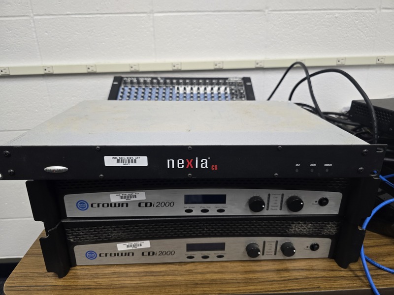 Nexia box and 2 crown amps