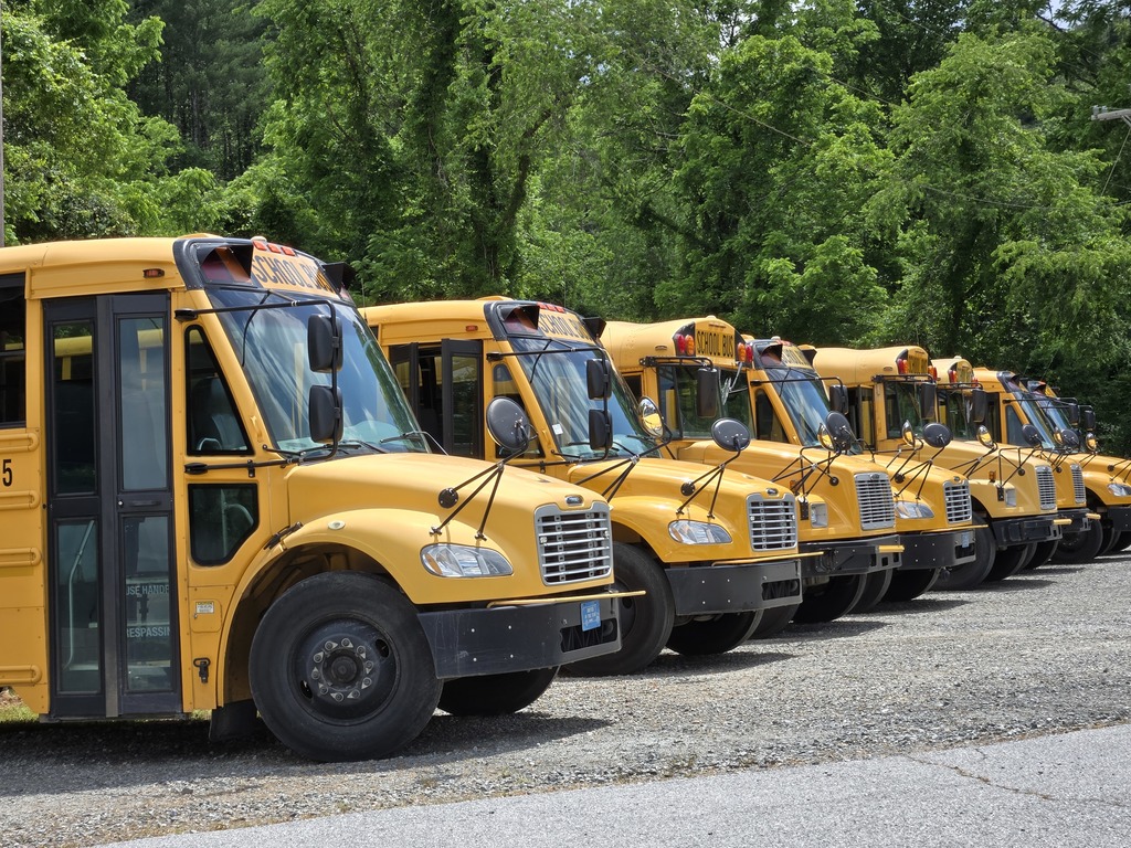 TCS school buses ready for maintenance