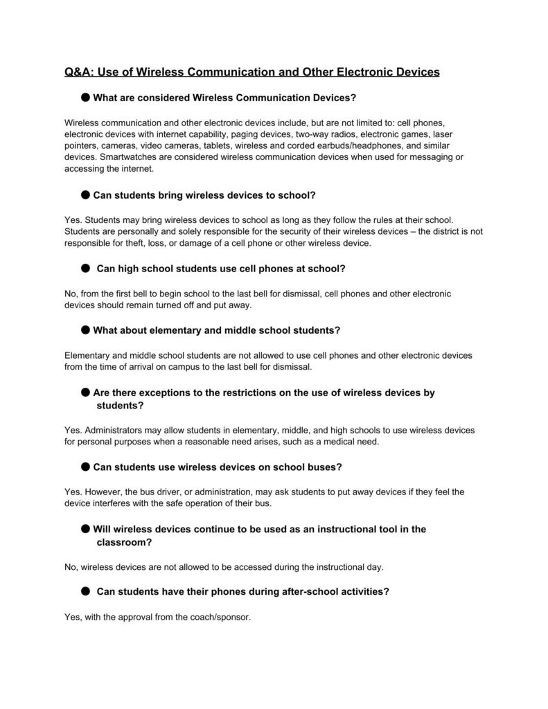 TCS Policy FAQ