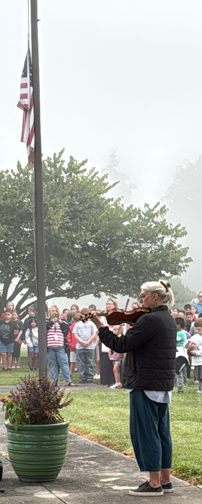 Pisgah Forest Elementary Honored Patriot Day and the National Day of Service.